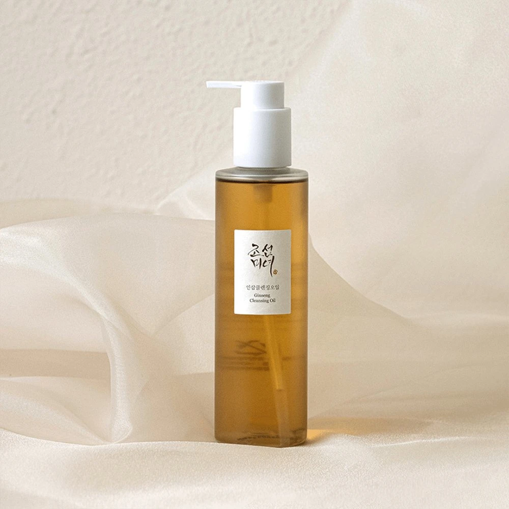 Private Label Cleansing Oil Korean Facial Cleanser Deep Moisturizing Soybean Oil Vegan Ginseng Cleansing Oil 210ml