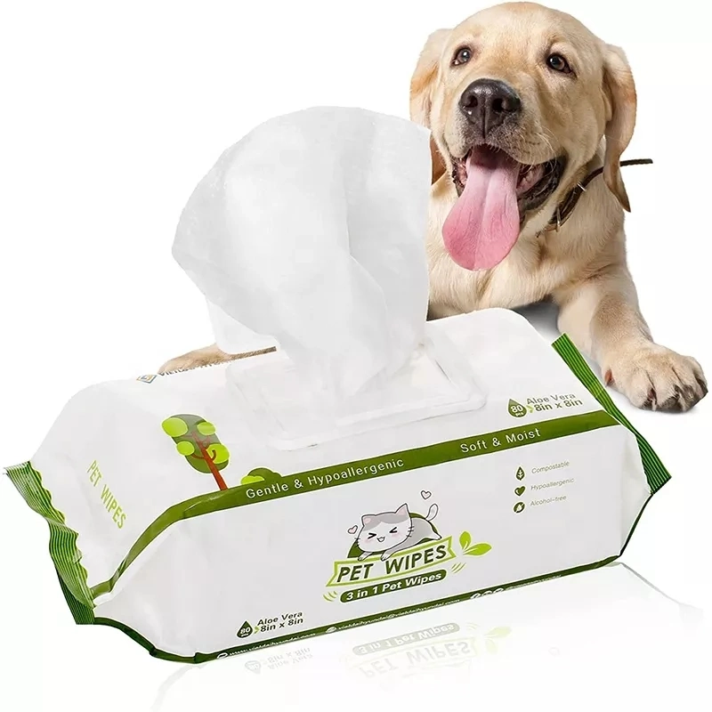 Pet Dog Paw Cleaner Wipe for Body, Ears, Face, and Skin