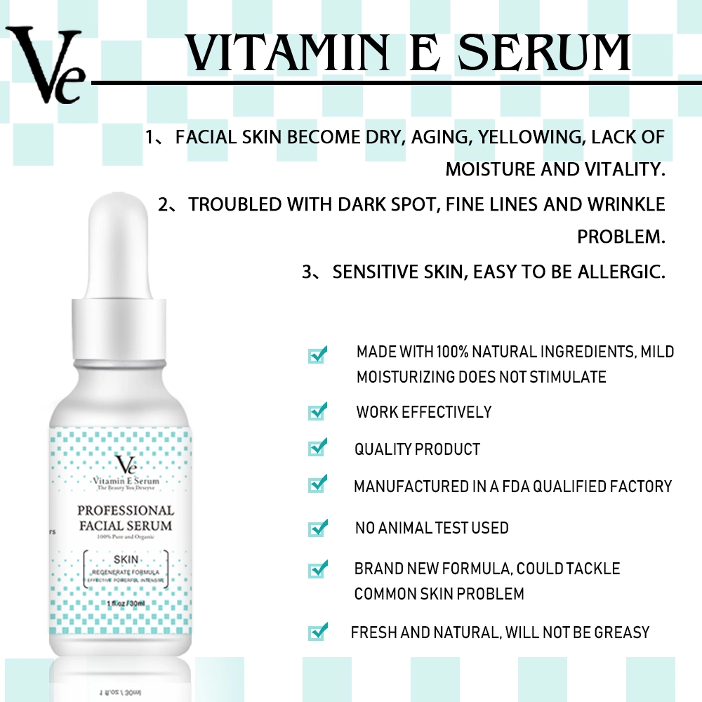 Wholesale Skincare Brightening Anti Aging Vitamin E Moisturizing Firming Revitalizing Facial Serum