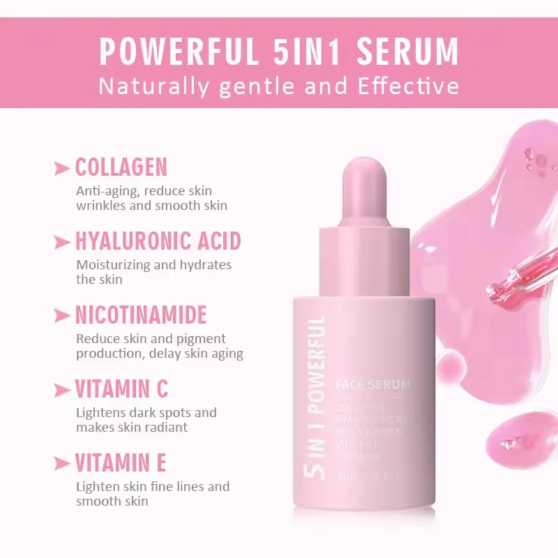 Private Label 5 in 1 Serum Whitening Brightening Serum Glow Skin