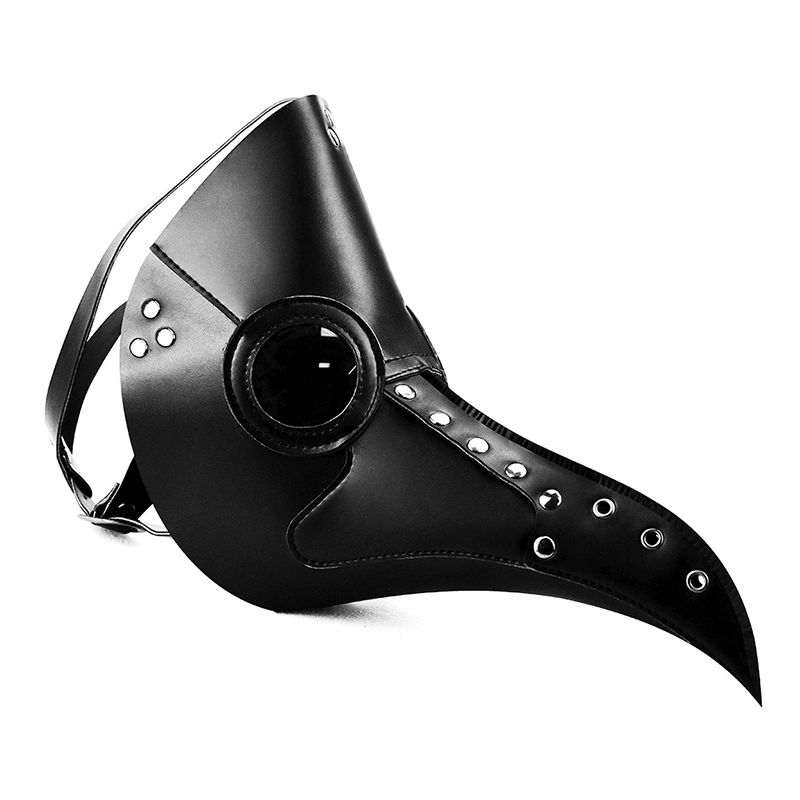 Sh2436 Black Masquerade &amp; Funny Steampunk Plague Doctor Masks Wholesale Adult Face Party Maske Bulk Custom Halloween Mask