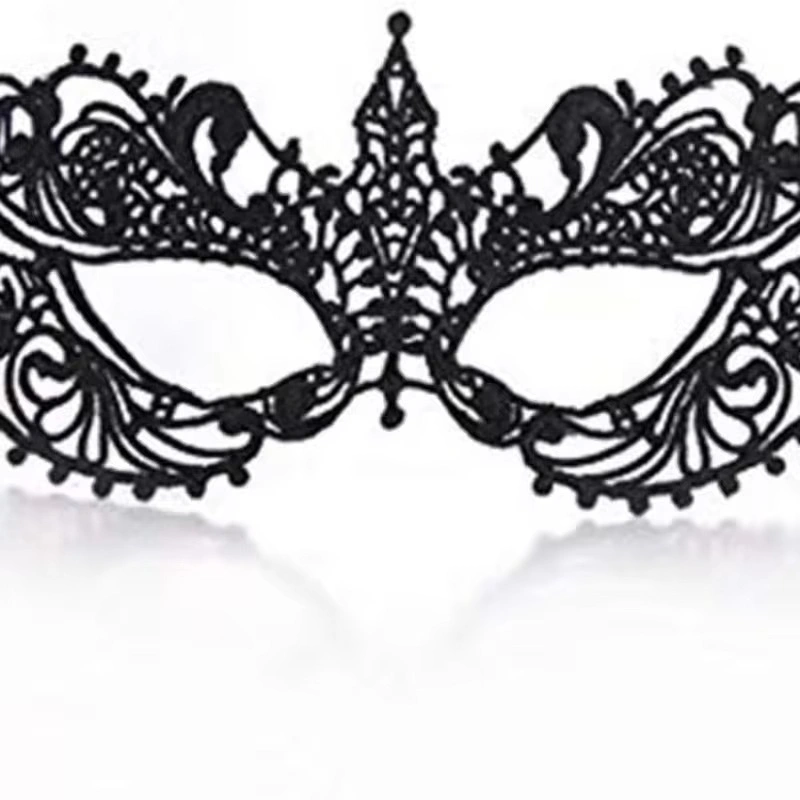 2024 New Women Halloween Cosplay Venetian Party Prom Ball Lace Eye Black Masquerade Mask