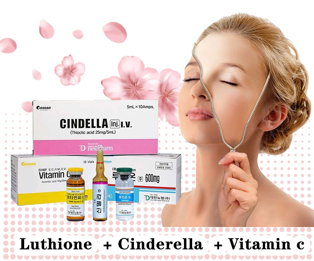 CE ISO FDA Wholesale Glutathione Injection Luthione Cindella Glutathione Skin Anti-Oxidation Vitamin C Serum for Face Whitening