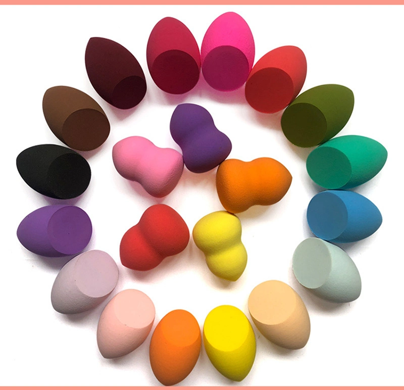 Wholesale Waterdrop Non Latex Muti-Colored Foundation Blending Powder Puff Cosmetic Puff Makeup Sponge