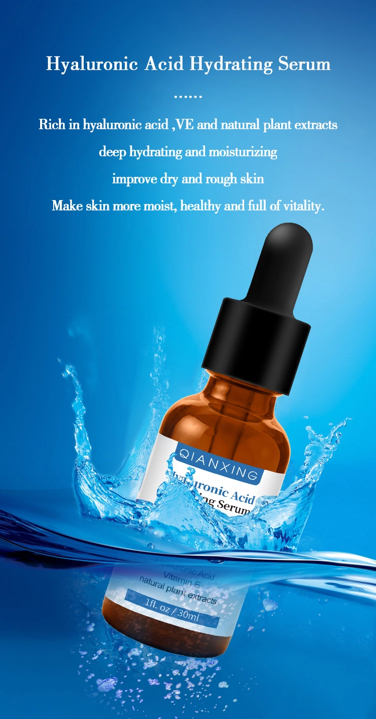 Private Label Hydrating Hyaluronic Acid Serum Improve Dry Rough Skin