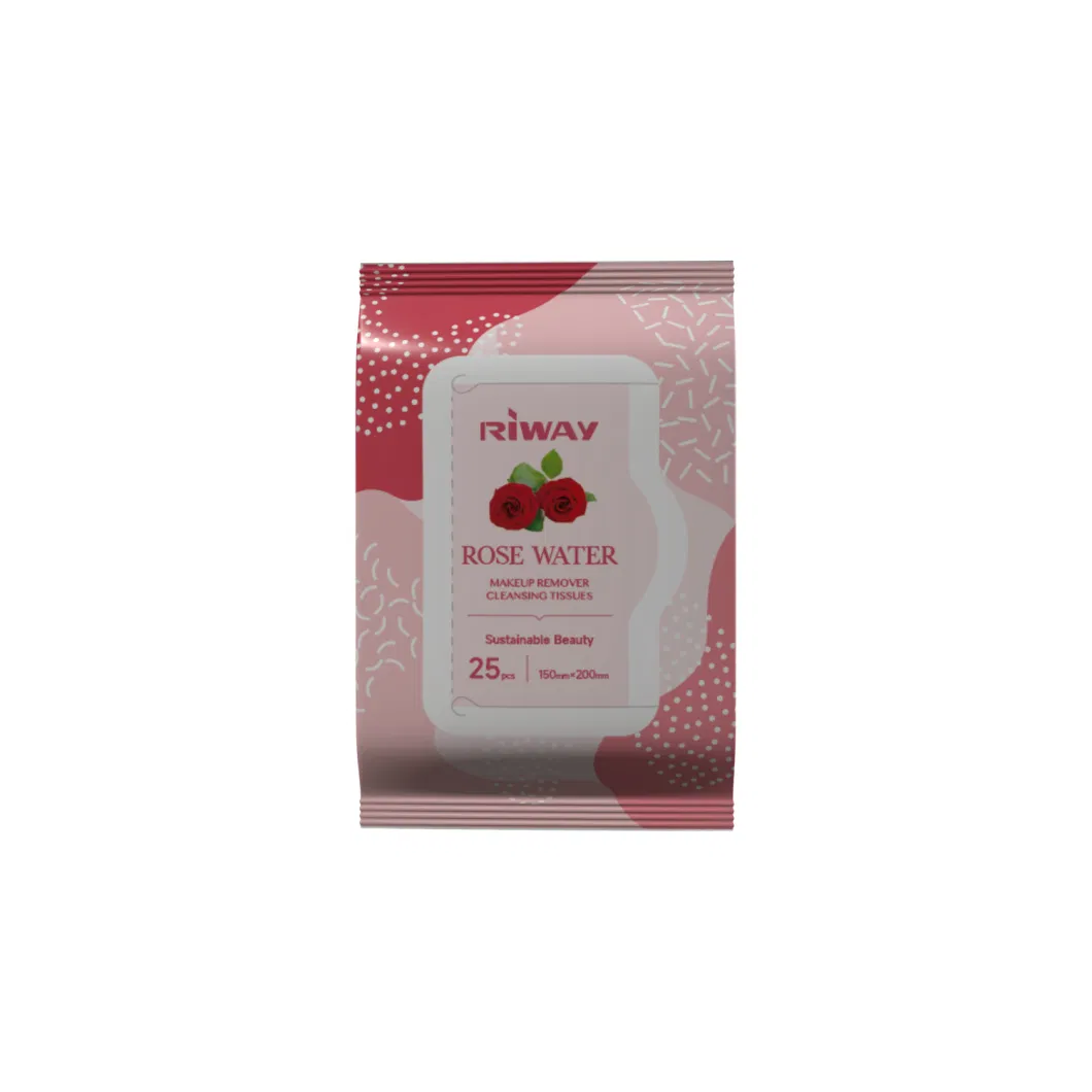 Makeup Remover Facial Cleaning Wipes Rose Water