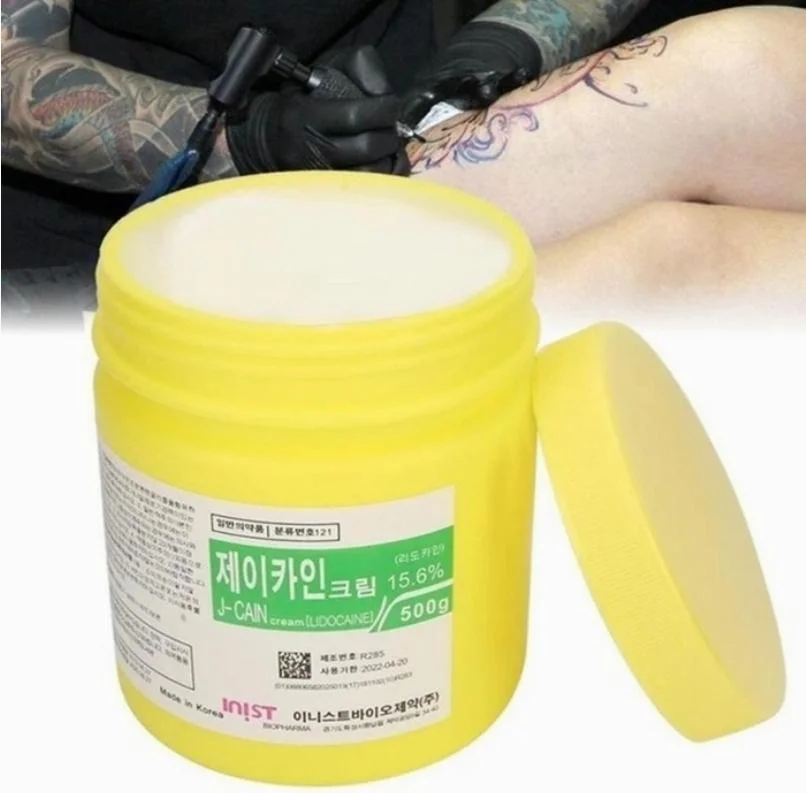 Korean J-Cain Anesthetic Cream Ointment Local Anesthesia Tattoo Microblading Jcain 10.56% 15.6% 19.8% 25.8% 29.9% Numbing Effect 500g Skin Numbing