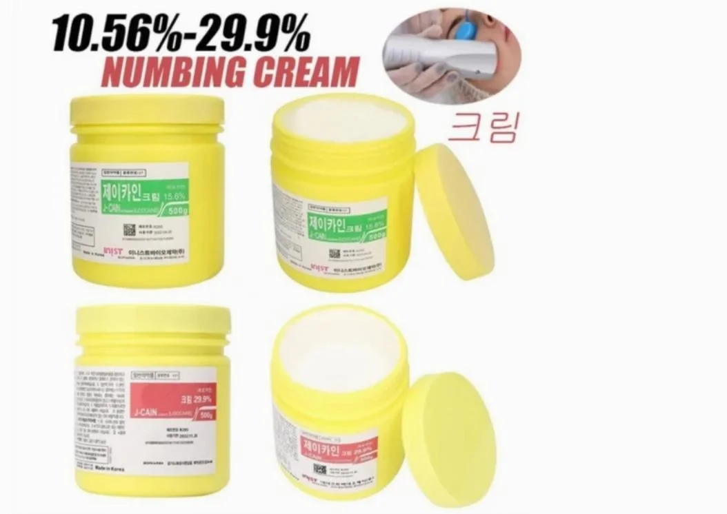 Korean J-Cain Anesthetic Cream Ointment Local Anesthesia Tattoo Microblading Jcain 10.56% 15.6% 19.8% 25.8% 29.9% Numbing Effect 500g Skin Numbing