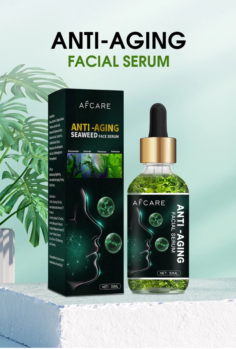 Beauty Cosmetics Skin Care Anti-Aging Seaweed Collagen Hyaluronic Acid Serum