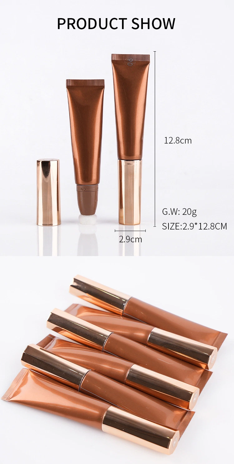 OEM Soft Tube Private Label High Gloss Makeup Bronzer Vegan Highlighter Cream Shimmer Illuminating Face Body Liquid Highlighter