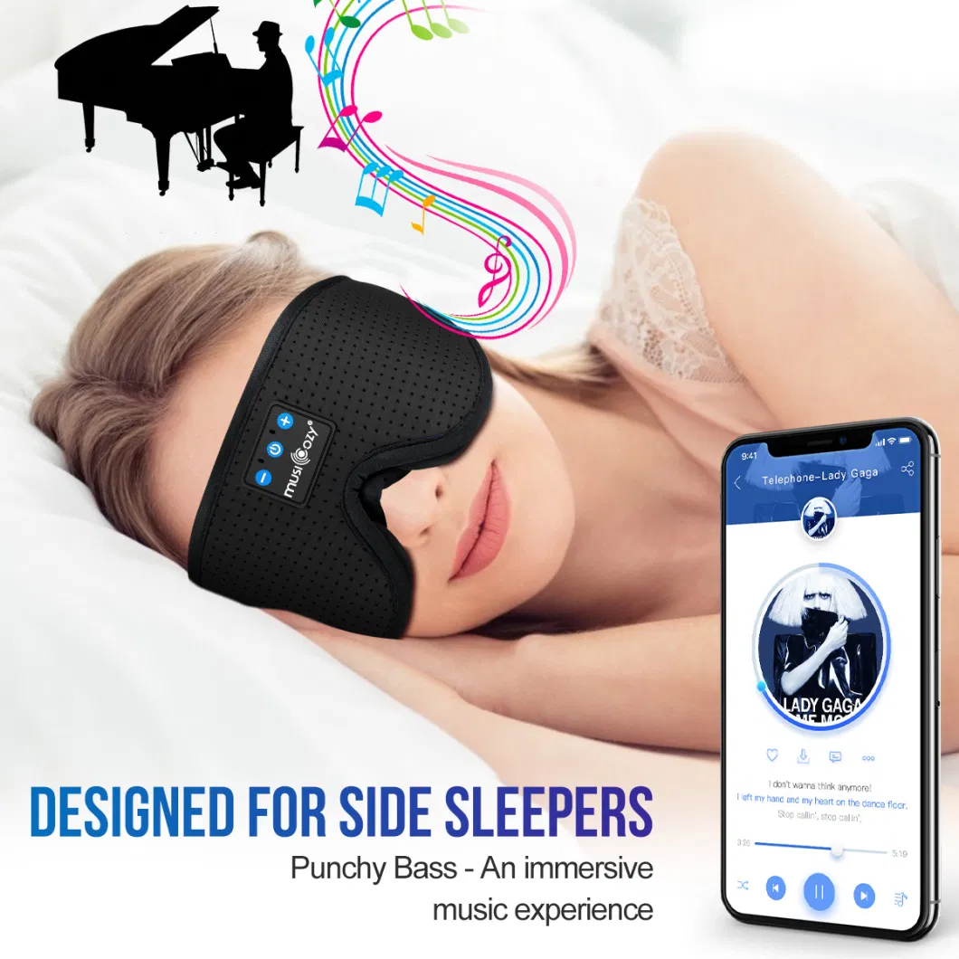 Wireless Bluetooth Amazon&prime; S Same Sleep Music Answering Phone Home Travel Blackout 3D Bluetooth Eye Mask