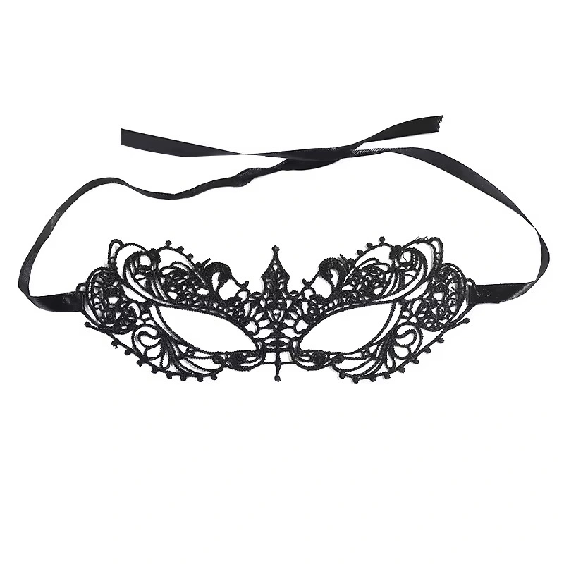 2024 New Women Halloween Cosplay Venetian Party Prom Ball Lace Eye Black Masquerade Mask