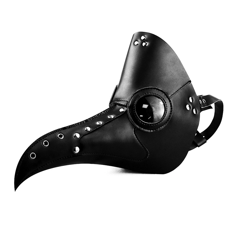 Sh2436 Black Masquerade &amp; Funny Steampunk Plague Doctor Masks Wholesale Adult Face Party Maske Bulk Custom Halloween Mask