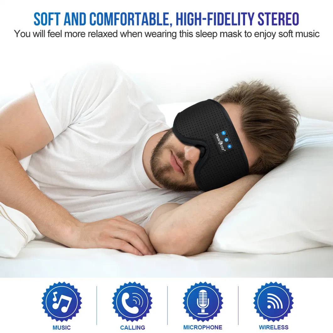 Wireless Bluetooth Amazon&prime; S Same Sleep Music Answering Phone Home Travel Blackout 3D Bluetooth Eye Mask