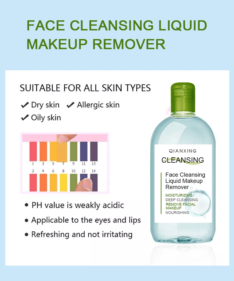 Oil Free Liquid Removing Water Makeup Cleansing for Skin