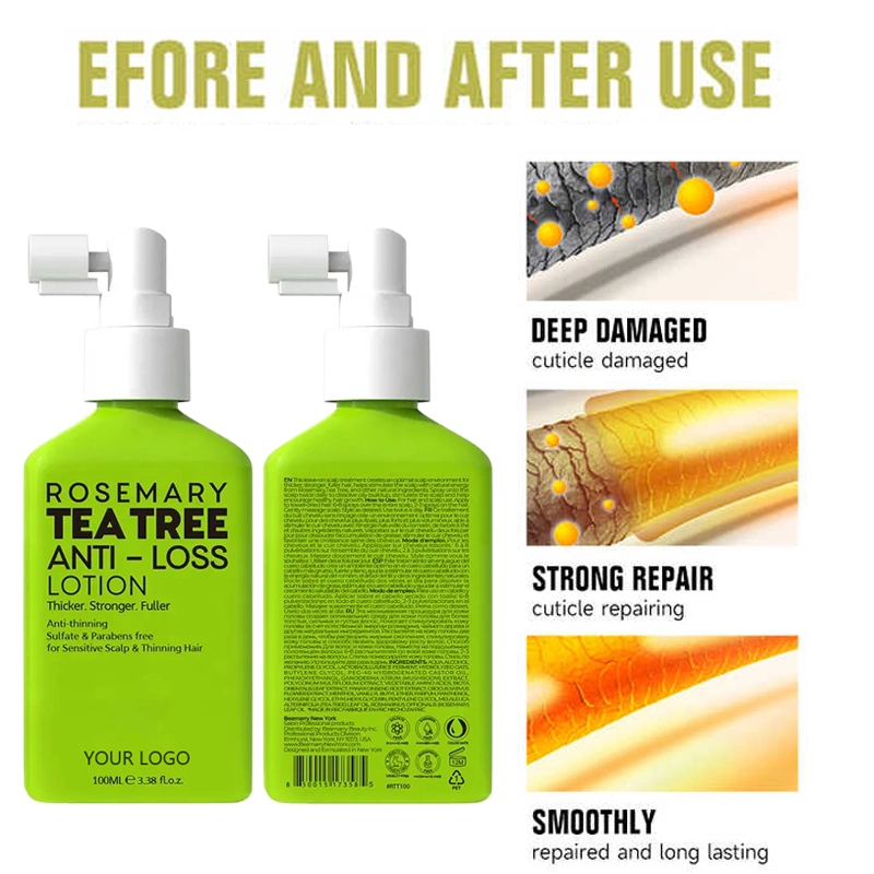 Anti Hair Loss Treatment Growth Serum Rosemary Tea Tree Energy Hair Tonic