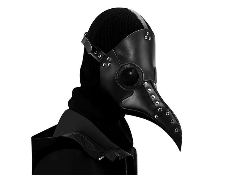 Sh2436 Black Masquerade &amp; Funny Steampunk Plague Doctor Masks Wholesale Adult Face Party Maske Bulk Custom Halloween Mask