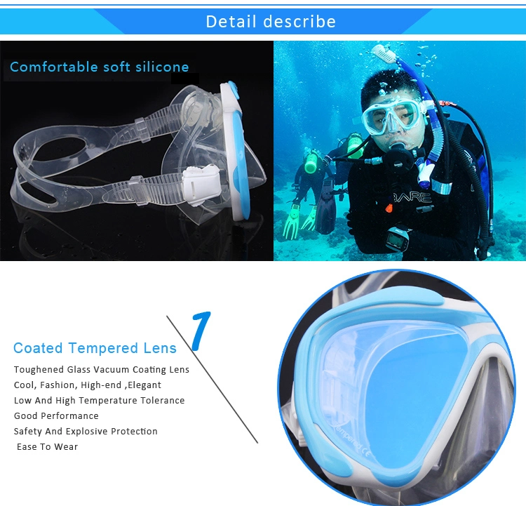 Presbyopic Lenses Prescription Snorkel Mask High Quality Silicone Diving Masks