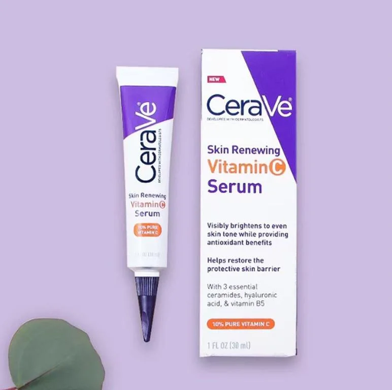 Online Wholesale in Stock Cerav 10% Pure Vitamin C Serum Brightening Whitening Skin with Ceramide Repair Barrier Skin Renewing Anti-Aging Facial Serum