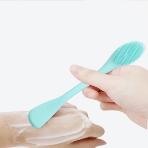 Double-Ended Silicone Face Mask Brush Makeup Brush for Cream Lotion