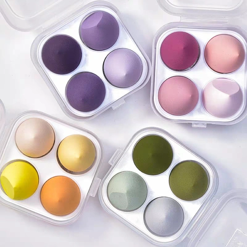 Latex Free Beauty Egg Blending Blender Sponge Makeup Sponge Set for Powder Cosmeitc with Box and Package