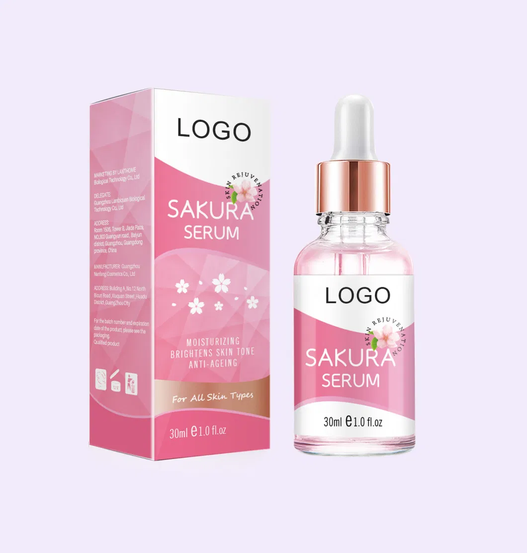 Beauty Cosmetics Skin Care Moisturizing Repairing Brightening Shrink Pores Cherry Blossom Serum