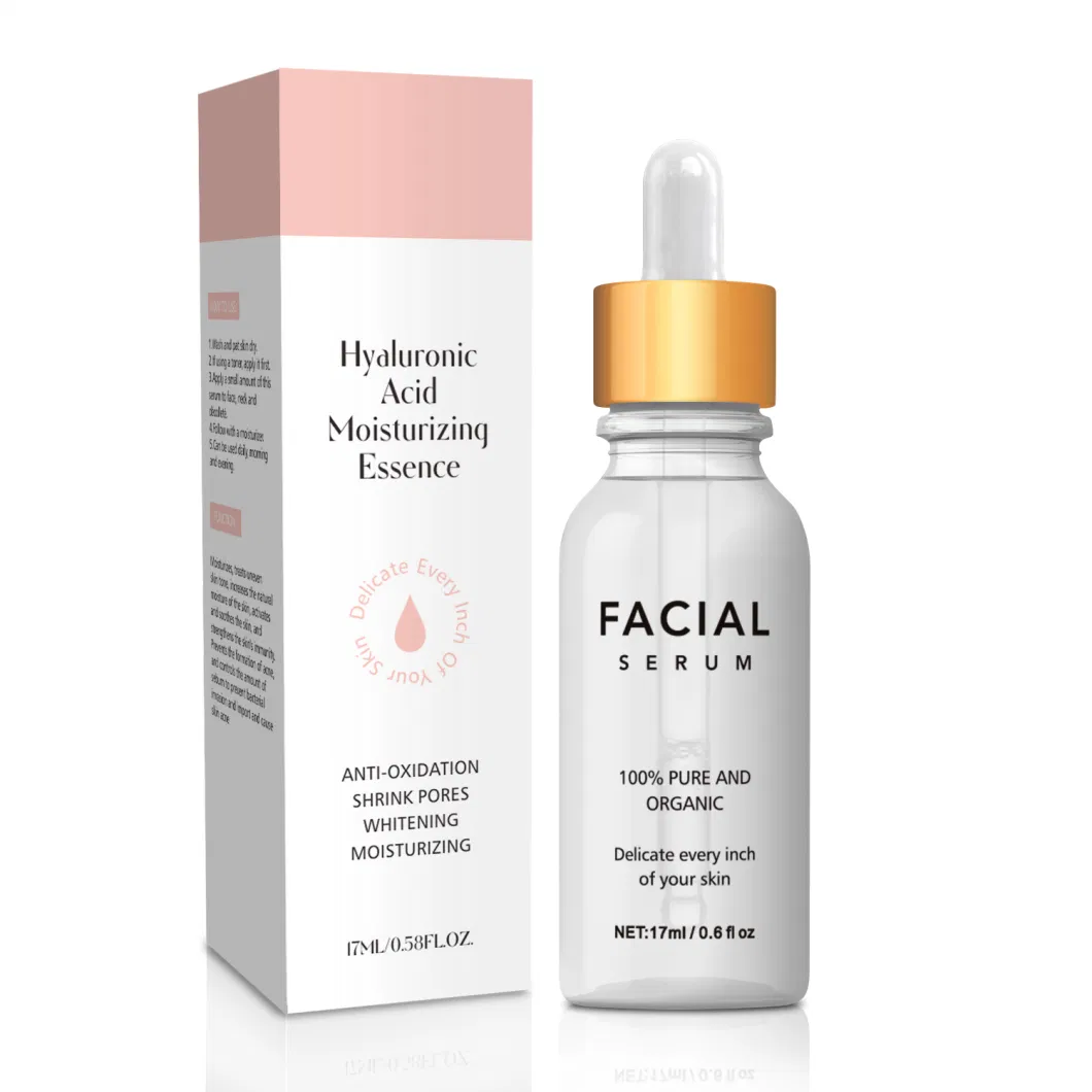 Wholesale OEM Private Label Hyaluronic Acid Facial Skin Care Face Serum Moisturizing Natural Organic Vitamin C Anti-Aging Facial Serum