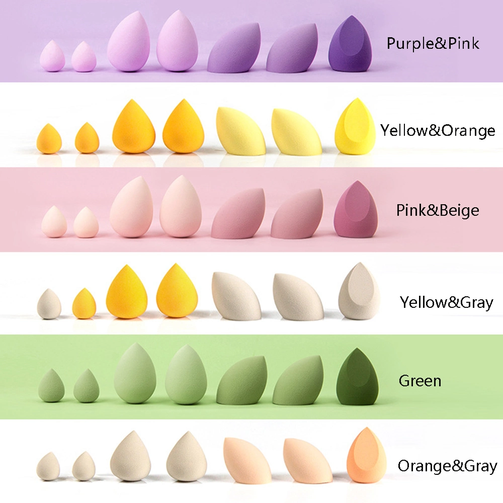 Latex Free Beauty Egg Blending Blender Sponge Makeup Sponge Set for Powder Cosmeitc with Box and Package