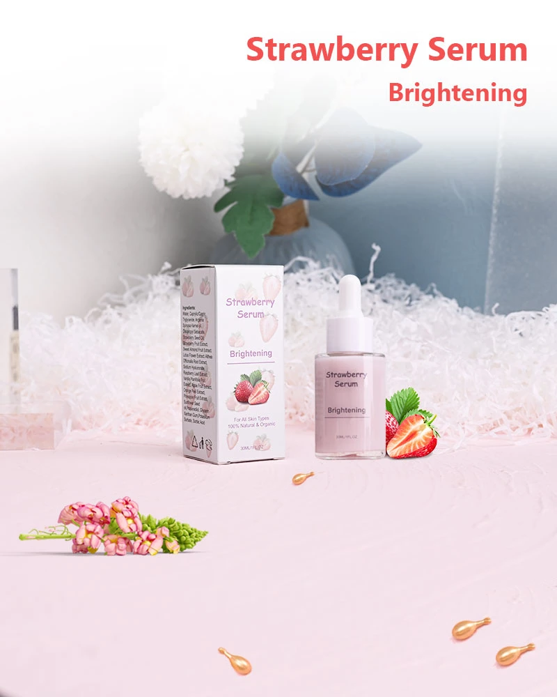 Aixin Organic Fruits Serum Skin Care Vitamin C Brightening Strawberry Face Milk Serum