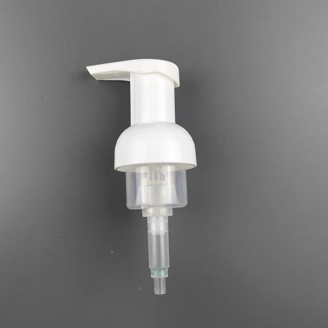 White Left Right Lock Nice All Plastic Foam Pump for Facial Cleanser