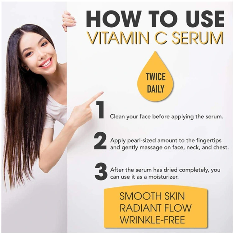 Private Custom Skin Brightening Anti-Acne Vitamin C Serum for Face