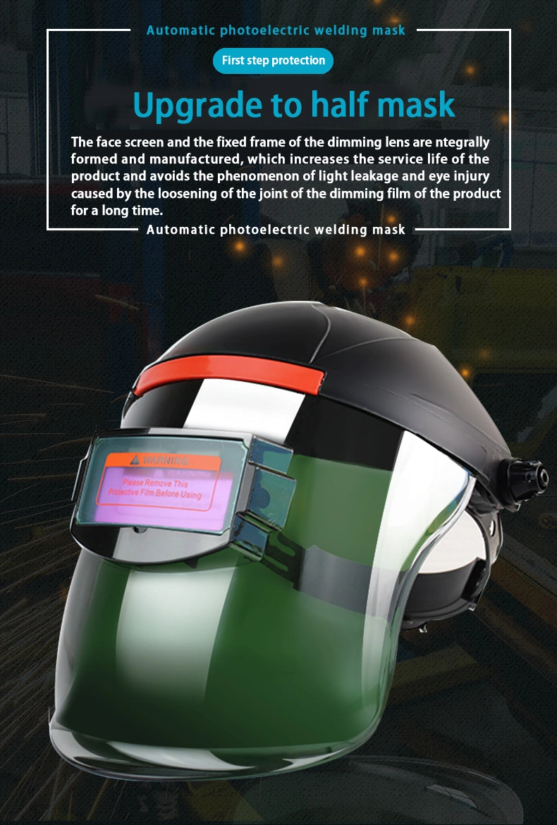 Welding Helmet Welding Mask Protective Mask Adjustable Solar Automatic Charging Customizable