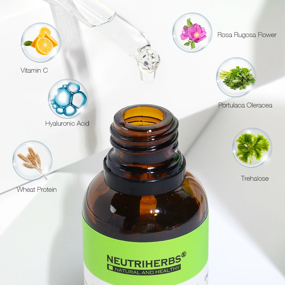 Neutriherbs Private Label Best Moisturizing Anti Aging Wrinkle Vitamin C Hydrating Hyaluronic Acid Serum