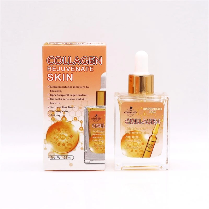 Cosmelab Supplier Logo Custom Anti-Aging Collagen Face Serum Moisturizing Firm Smoothing Rejuvenate Skin Care Serum