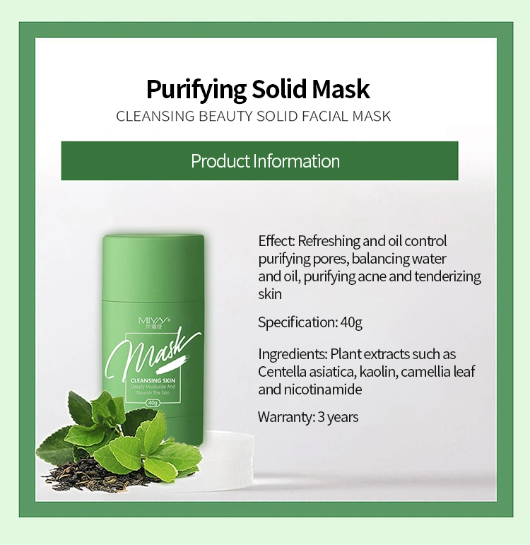 Natural Ingredients Solid Facial Mask for Skin Care