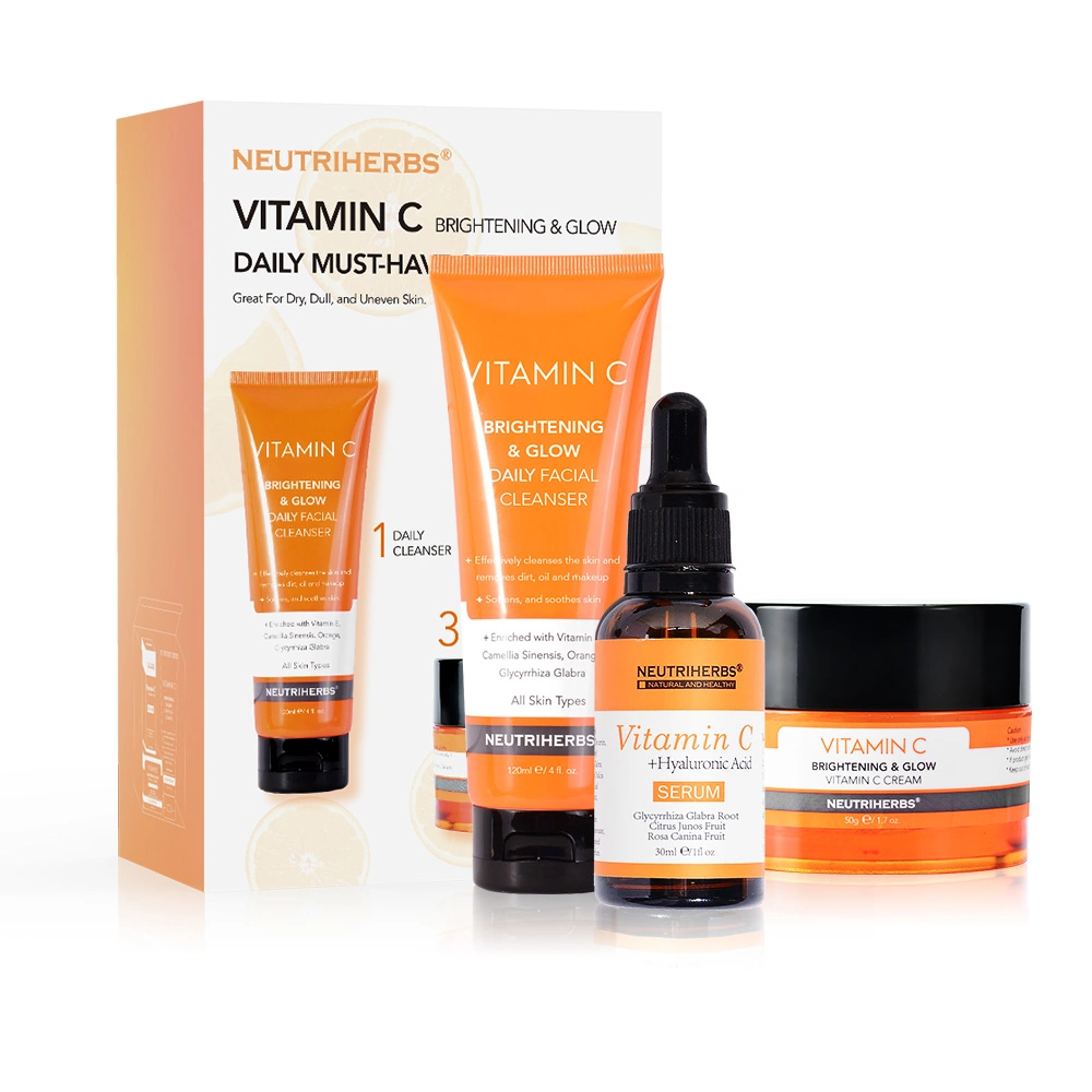 Collagen Cosmetics Vitamin C Serum for Face Anti Aging Brightening Dark Spot Serum Set