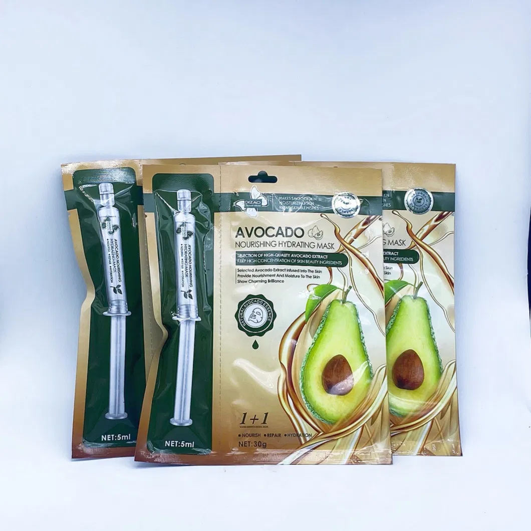 Avocado Essence Rose Essence Hyaluronic Acid Water Needle Facial Mask