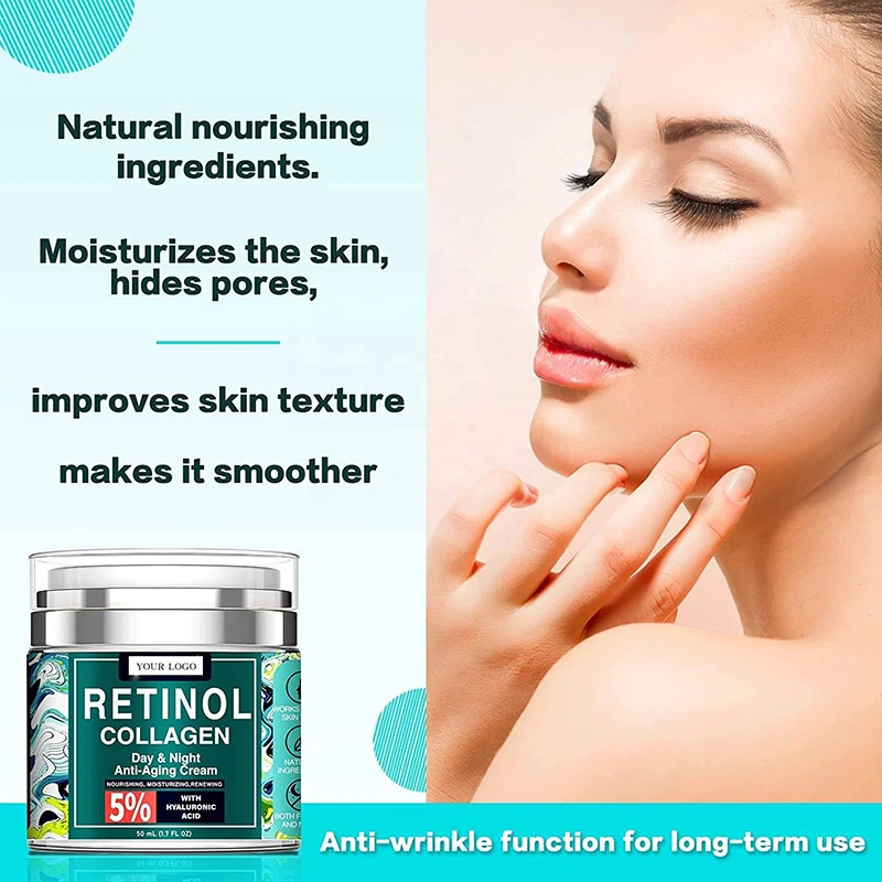 Private Label Natural Organic Anti Aging Wrinkle Whitening Deep Cleansing Skin Repair Collagen Snail Face Cream