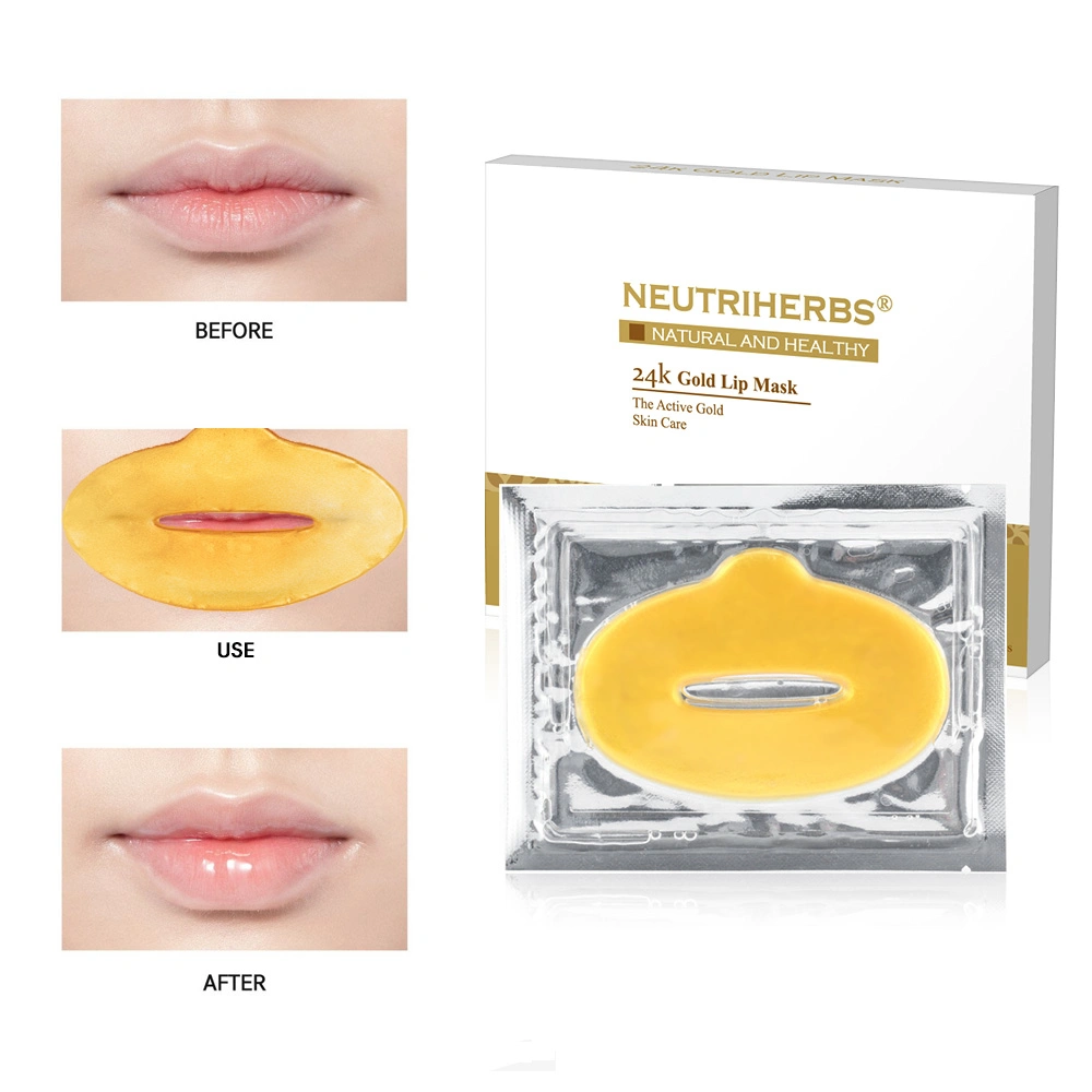 Private Logo Beauty Nourishing Plumper Women Sleep Gold Korea Lip Mask