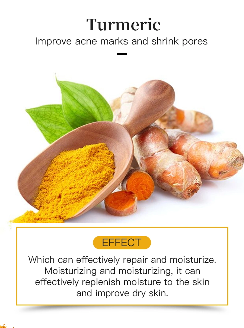 Moisturizing Acne Removing Brighten Skin Tone Pore Shrinking Refreshing Turmeric Facial Cream