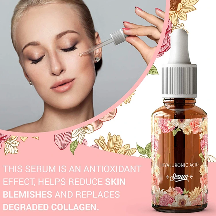 Professional Custom Facial Hydrating Anti-Aging Pure Hyaluronic Acid Serum for Dry Skin