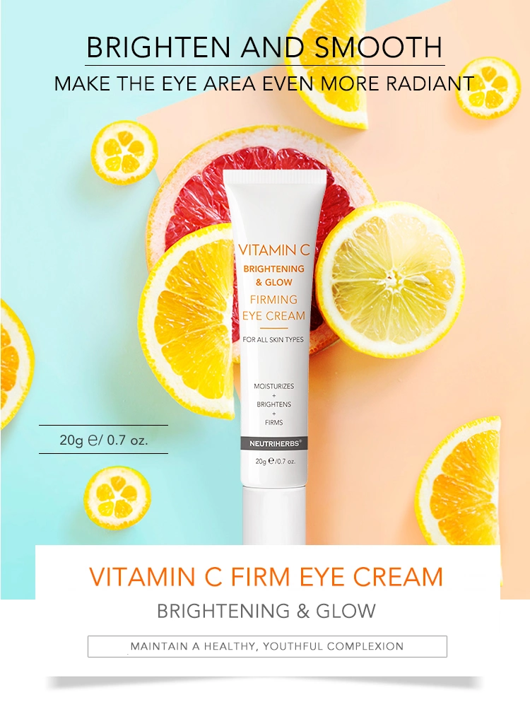 Customized Cosmetics Vegan Organic Brightening Firming Dark Circle Removal Eye Cream