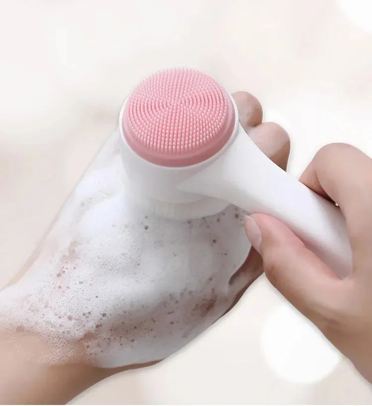 Standing Multi Function Double-Sided Facial Silicone Face Cleaning Brush