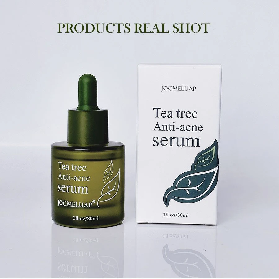 Free Sample Customization Tea Tree Anti Acne Face Skin Care Serum Herbal Plant Anti Aging Moisturizing Whitening Face Serum