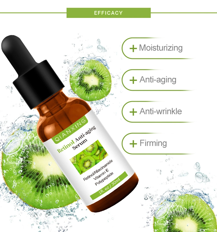 Private Label Anti-Aging Hydrating Hyaluronic Acid Retinol Vitamin E Face Serum