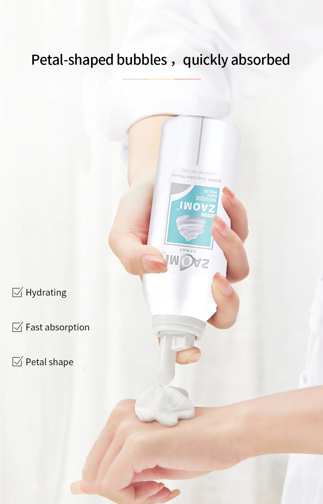 Wholesale Price OEM ODM Body Lotion Mousse 400ml Body Lotion for Dry Skin