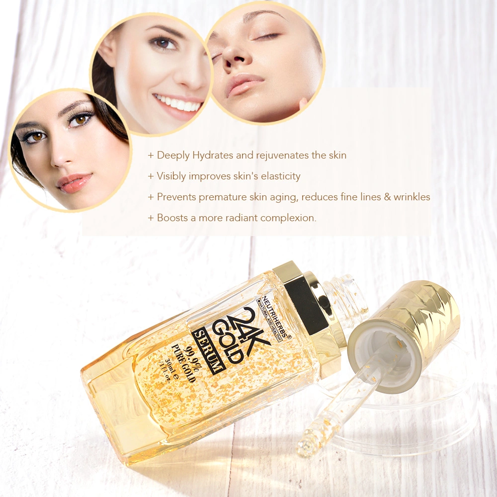 Hot Sale Skin Care Product Rich Hydrating Collagen 24K Gold Facial Serum