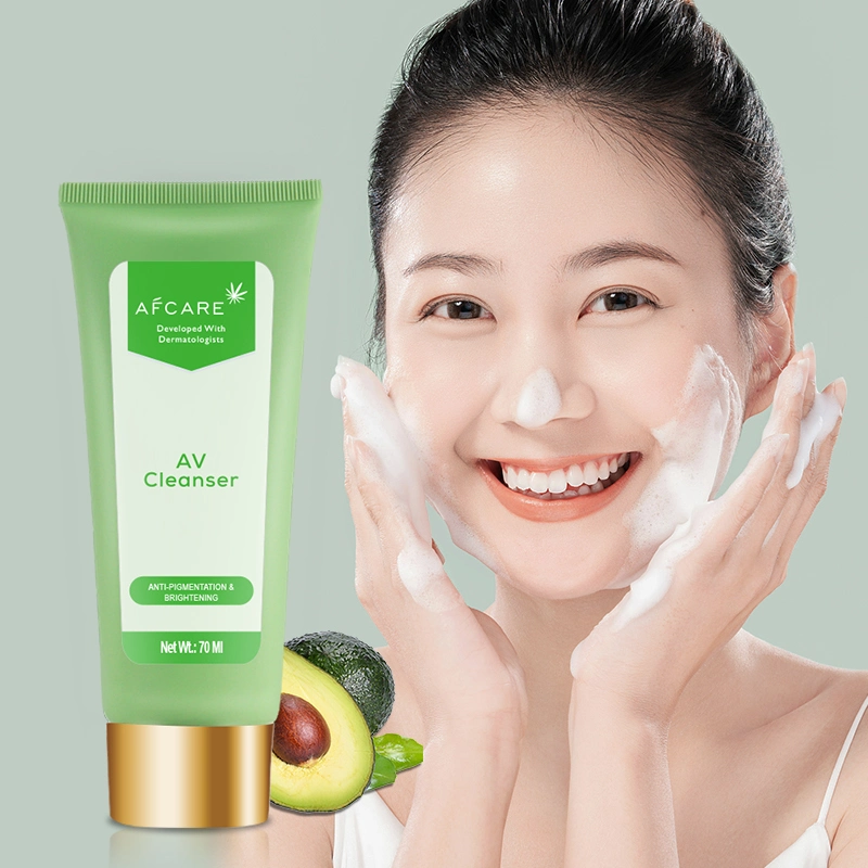 Face Care Avocado Hydrating Cleanser Face Wash Acne Treatment Foam Facial Cleanser