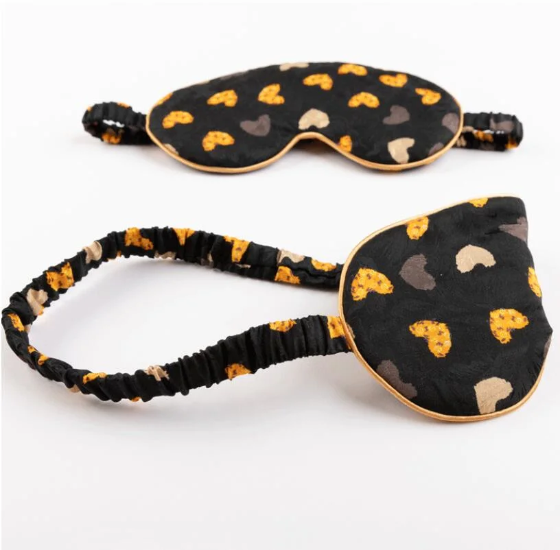 Customize Double Laye Elastic Strap Soft Eye Cover Travel Silk Sleep Eye Mask