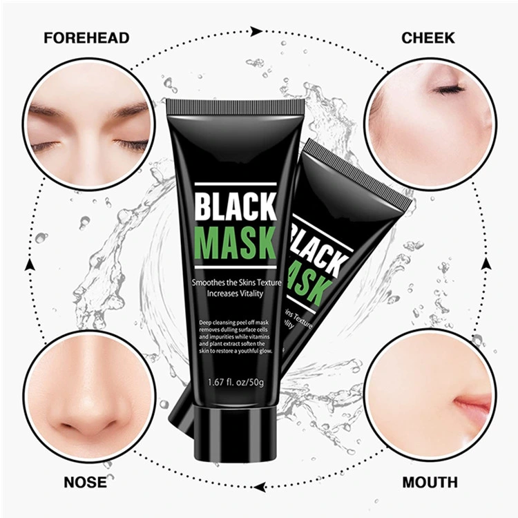 Private Label Bamboo Activated Charcoal Peel off Blackhead Remover Mask